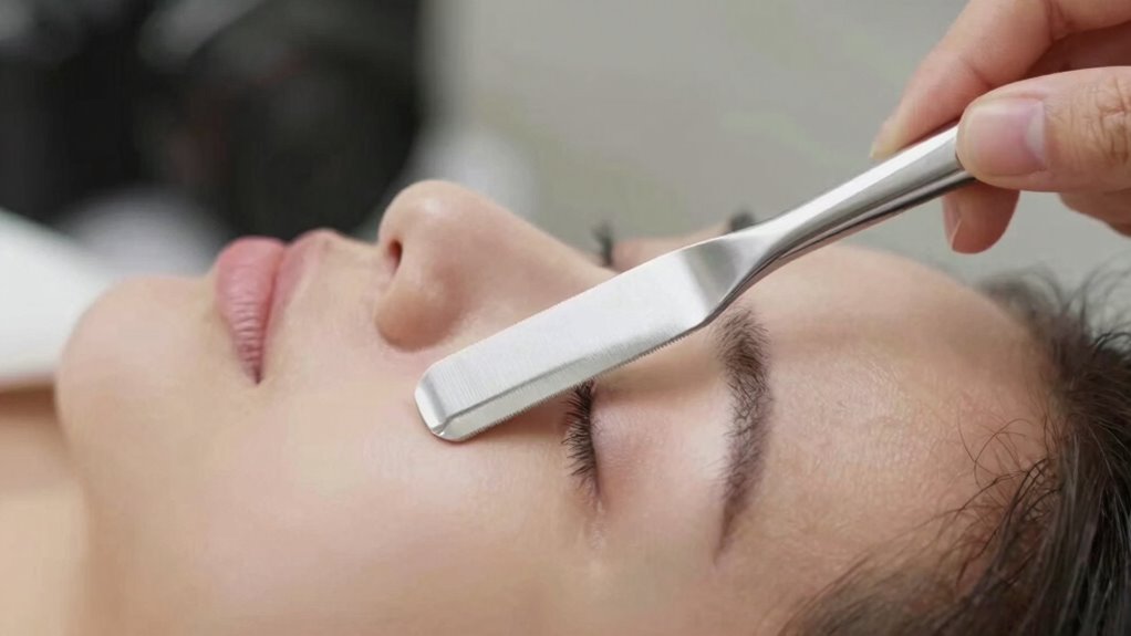 proper dermaplaning blade angle
