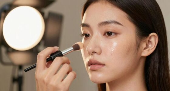 secure makeup under hot lights