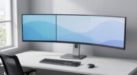 wide monitors prevent neck strain