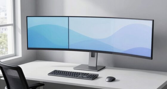 wide monitors prevent neck strain