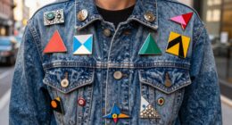 casual styling with brooches