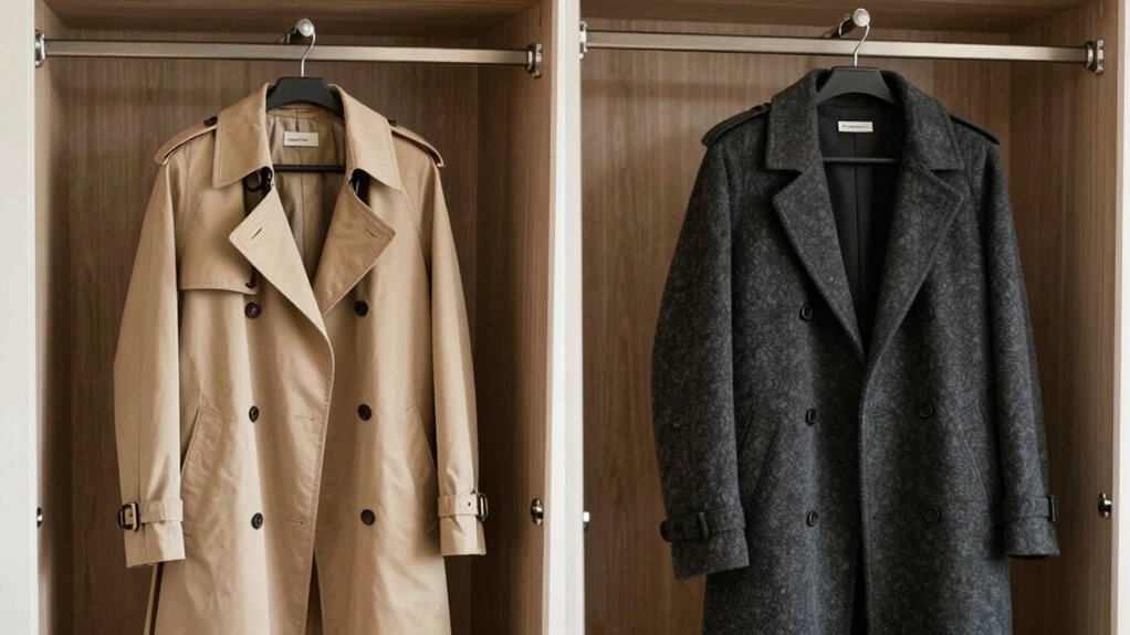 coat size and storage
