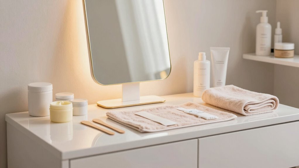 effective at home waxing setup