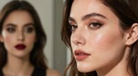 elegant evening makeup transition