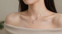 elegant minimal necklace styling