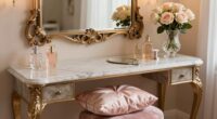 elegant organized personal grooming area