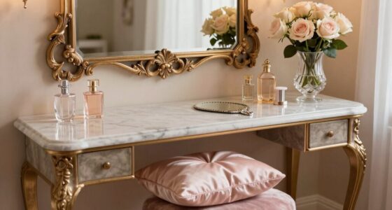 elegant organized personal grooming area