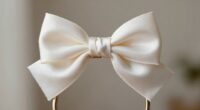 elegant satin bow styling