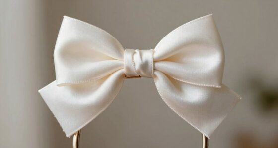 elegant satin bow styling