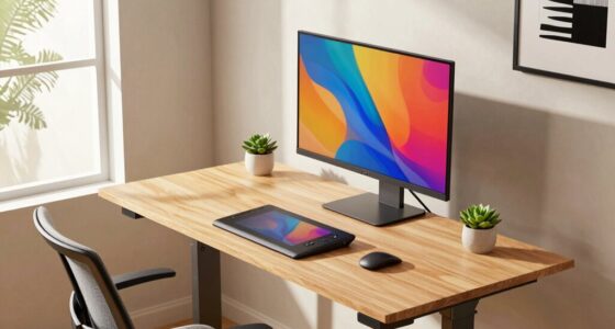 ergonomic setup enhances creativity