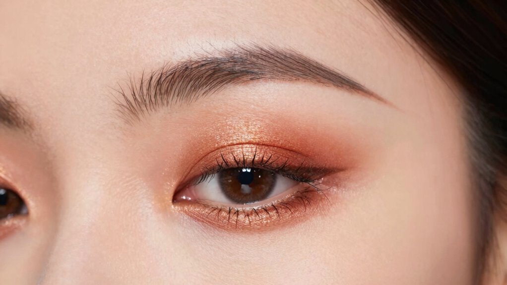 focus on lips or brows