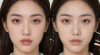 fresh versus unfinished makeup