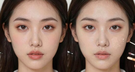 fresh versus unfinished makeup