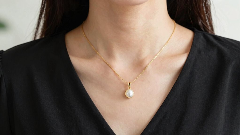 layered pendant necklace styling
