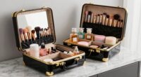 organized travel beauty storage