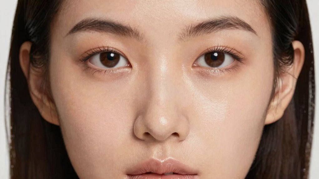 satin finish enhances natural radiance