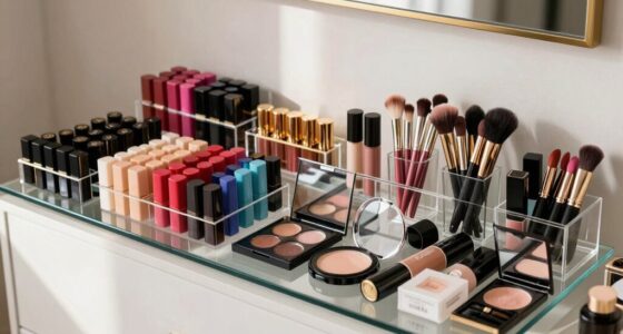 selective organized makeup collection