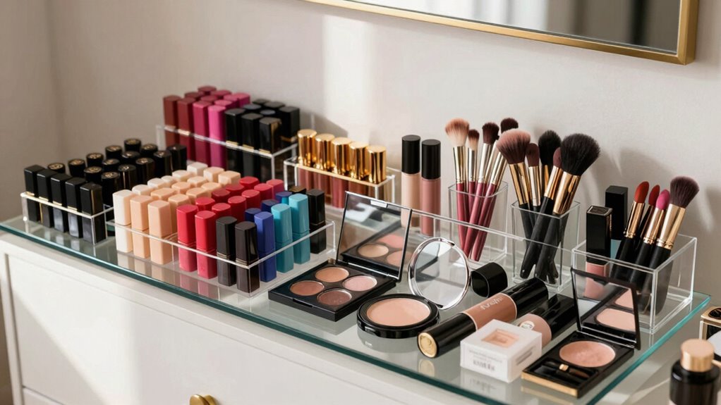 selective organized makeup collection