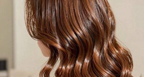 shiny sleek transparent hair