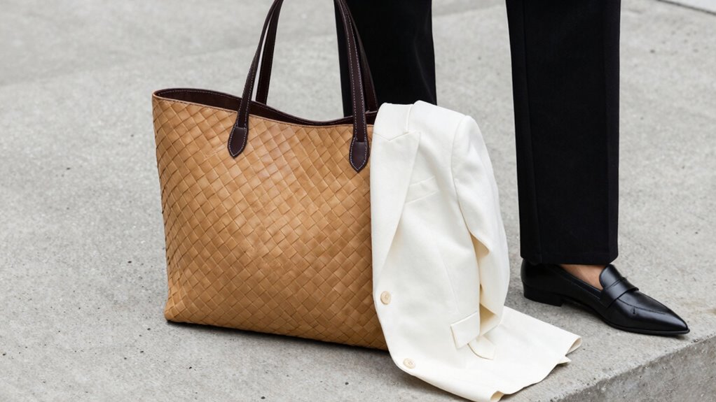 stylish casual woven tote