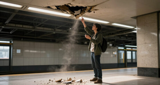 False Ceiling Collapse Injures Three At Fabra I Puig Station